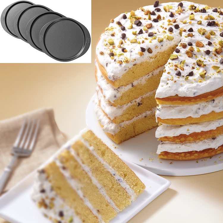 Wilton 4pc Easy Layers 8\" Round Cake Pan Set